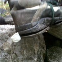 Encore une réparation de chaussure en route ...